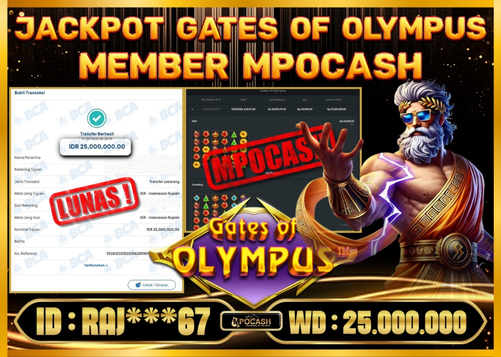 MPOCASH JACKPOT GATES OF OLYMPUS